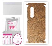 apgo Protective Skin Sticker for the back+sides compatible with Oppo Find X2 Pro, Full Wrap Film, Foil, Vinyl - Pattern Rusty Copper