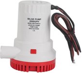 Bomba de achique silenciosa sumergible para embarcaciones, DC, microdrenaje, aguas residuales marinas para estanques y piscinas, 2000 GPH, 24 V