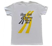 Bon Jovi Camiseta unisex para adultos resbaladiza cuando está mojada L blanco