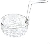 Cesta coladora para freír, vajilla con diseño de agujeros, gran capacidad, acero inoxidable para freír frying basket