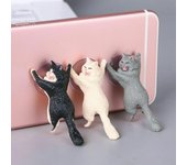 Soporte para teléfono con forma de gato para tabletas, soporte con ventosa de escritorio, soporte de resina para teléfono móvil, diseño de ventosa, soporte de Animal para teléfono inteligente