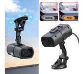 Calentador de coche de 12 V, calentador de ventosa ajustable multifuncional con antivaho para calefacción automotriz