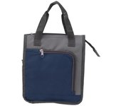 Bolsa térmica refrigerada con asa ensanchada, bolsa de compras reutilizable y aislada para el trabajo, viajes y senderismo azul oscuro
