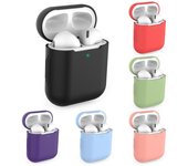 Fundas de silicona suave para Apple Airpods 2, funda protectora para auriculares inalámbricos, fundas para caja de carga