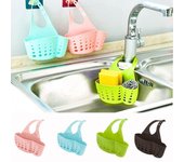 Nuevo estante para fregadero, soporte para esponja y jabón, escurridor de platos, estante de secado, cesta de almacenamiento de silicona, bolsa, soporte para baño, accesorios de cocina, herramienta amarillo