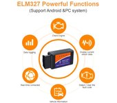 Escáner Wifi Elm327 V1.5 Lector de códigos Wifi Elm-327 Herramienta de diagnóstico de automóviles Elm 327 Wifi 1.5 para Android/Ios/
