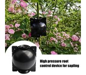 THG 5Pcs Garden Plant Rooting Balls Injerto raíz Crecimiento De breeding Boxes Container S negro