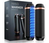 Calentador de manos eléctrico, 2 x 5000 mAh, calentador de manos, calentador de bolsillo, reutilizable, magnético dividido, paquete de 2, dispositivo de antorcha con pantalla digital