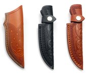Funda de cuero con funda para cuchillo recto, herramienta, linterna, funda para acampar al aire libre, cinturón de transporte 1