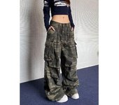 Pantalones vaqueros de color claro lavados de estilo urbano americano para hombre y mujer, de pierna recta, ligeramente acampanados, holgados y de pierna ancha, para otoño e invierno. S