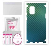 apgo Protective Skin Sticker for the back+sides compatible with OnePlus 8T, Full Wrap Film, Foil, Vinyl - Pattern Carbon Chameleon CAKA1