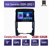 Radio multimedia con GPS para coche, reproductor de vídeo y navegación, Android Carplay de 9 pulgadas para KIA Sorento 2009-2012, WIFI, 2 + 32 GB 1+16GB