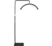 Andoer HD-M6X 36W Luz de vídeo LED de piso Luz de relleno en forma de media luna 3200K-5600K regulable con EU Plug negro