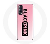 Coque pour Vivo Y72 Blackpink Groupe de K-pop Logo Noir Rose Fond Rose