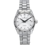 Hamilton Jazzmaster Performer Reloj automático de acero inoxidable con esfera plateada H36105150 100M para mujer plata
