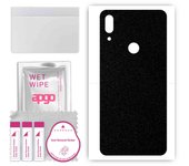apgo Protective Skin Sticker for the back compatible with Huawei P Smart Z, Wrap Film, Foil, Vinyl - Pattern Matte Black