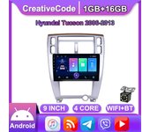 Radio de coche Android de 10 pulgadas Carplay para Hyundai Tucson 2006-2013 reproductor de vídeo Multimedia para coche navegación GPS WIFI 2 + 32GB 1+16GB