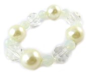Les Trésors De Lily [E3178] - Pulsera 'Sissi' Blanca blanco