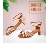 Zapato de baile latino para mujer, sandalia de satén, zapatos de baile latino para mujer, tacón alto, suela suave para interior 34 blanco
