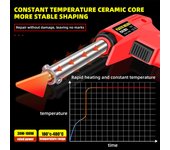 Kit de soldadura de plástico, kit de reparación de plástico portátil de 100 W para parachoques de automóvil, tablero de instrumentos, reparación de tanque de kayak, EU