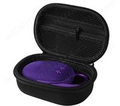 Estuche rígido de EVA a prueba de golpes, bolsa de almacenamiento protectora de viaje, estuche de viaje protector a prueba de polvo con bolsillo de malla para JBL Clip 5 negro