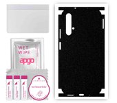 apgo Protective Skin Sticker for the back+sides compatible with Huawei nova 5T, Full Wrap Film, Foil, Vinyl - Pattern Matte Black