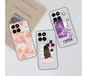 Funda para Honor X6a X7a X8a Y6S 9S 9X Pro 20S 20 50 lite contraportada de lujo astronauta chica silicona suave transparente mate a prueba de golpes para Honor parachoques Honor 10i