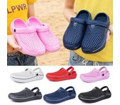 Hombres Mujeres Zapatillas Sandalias Al Aire Libre Hogar Jardín Zuecos Cómodos Zapatos De Playa Zapatos De Agua 36 blanco