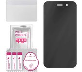 apgo Privacy Matte Hybrid protective glass compatible with WIko Y52, flexible nano glass, great replacement for tempered glass, scratch-resistant, ful