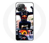 Coque pour Xiaomi Mi 11 Lite Formule 1 Max Verstappen Pilote automobile F1 noir rouge et jaune