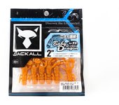 Señuelo blando Jackall Baby Dragon Salt de 5 cm, escamas doradas y naranjas (6289)