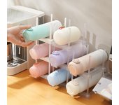 Estante de almacenamiento creativo para botellas de agua, estante de almacenamiento de tazas con aislamiento transparente para escritorio, estante apilable para vinos de varias capas, estante para bebidas 1