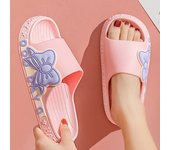 TWINFLAMES, zapatillas para niños, niñas, verano, niña, suela suave antideslizante, sensación de pisar, sandalias para niñas, zapatos bonitos para interiores para padres e hijos 24-25 amarillo
