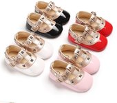 Zapatos para bebés Primavera Verano y Otoño 0-1 año Zapatos Baby Princess Zapatos antideslizantes Zapatos para niños pequeños de fondo suave 11 blanco