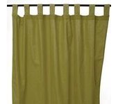 Rideau - THE DECO FACTORY - JAZZ - 100% coton - Vert - 150 x 250 cm