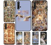 Funda con diseño de Miguel Ángel para Huawei Nova 9, 10 SE, 11i, 8i, 7i, 3i, Nova 5T, Y60, Y61, Y70, Y90, P20, P30, P40 Lite, P60 Pro Huawei P20