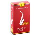 Caña para saxofón alto Van Doren con lima JAVA RED CUT Dureza: 3 (10 piezas)