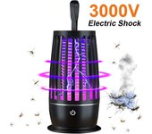 Lámpara antimosquitos portátil, trampa eléctrica para moscas recargable por USB, repelente de insectos, lámpara antimosquitos silenciosa para exteriores