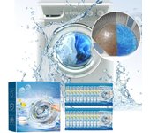 Pastillas limpiadoras para lavadoras, desinfectante de tambor de lavadora de limpieza profunda, desodorante y desincrustante para todo tipo de lavadoras. (20 tabletas) 100G(5G*20pieces)