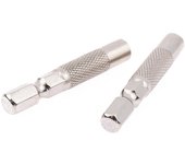 2 piezas de vástago hexagonal de 6,35 mm a 4 mm, adaptador de punta de inserción, soporte de dado para destornillador eléctrico, adaptador de micropunta, herramientas de soporte magnético