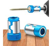 Anillo magnético de punta de destornillador de Metal Universal para broca de vástago de 6,35mm, anillo potente magnético