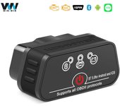 ELM327 OBD2 escáner de coche KONNWEI KW901 ELM 327 V1.5 Bluetooth 5,0 para Android/IOS herramienta de diagnóstico de coche lector de código negro