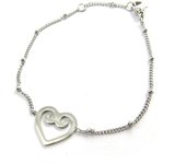 Les Trésors De Lily [M8802] - Bracelet Acier 'Love' argenté plata