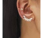 Juego de pendientes bohemios sin perforaciones con cristales y diamantes de imitación para niñas y mujeres, aretes con clip y pasador, joyería de moda para mujer