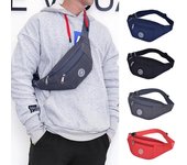 Riñonera de nailon para mujer, riñonera colorida a la moda para hombre, bolso de viaje, bolsa para teléfono, riñonera de bolsillo azul