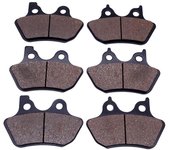 1 Juego de pastillas de freno delantero y derecho para motocicleta Harley FLHTC / FLHTCi Electra 2000 2001 2002 2003 2004 FLHR Road King 2000-2007 1 Pair