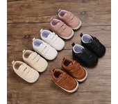 Zapatos de bebé Zapatos casuales Primavera y otoño, 0-1 años Zapatos de bebé Suelas blandas PU Zapatos de aprendizaje de fondo suave 13 verde