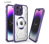 Funda magnética híbrida de lujo Macsafe para iPhone 16, 15, 14, 13, 12, 11 Pro Max Plus, 15Pro, ProMax, funda militar Mac Safe For iPhone 16 negro