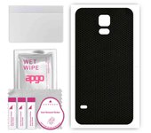 apgo Protective Skin Sticker for the back compatible with Samsung Galaxy S5 mini, Wrap Film, Foil, Vinyl - Pattern Matrix