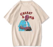 Camisetas gráficas Tyler The Creator Cherry Bomb para hombre, 100 % algodón, elegantes, de moda hip hop, para primavera y verano XS arena